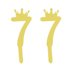 تاپر کیک هانستو مدل عدد 77 کد TPN77 مجموعه 2 عددی