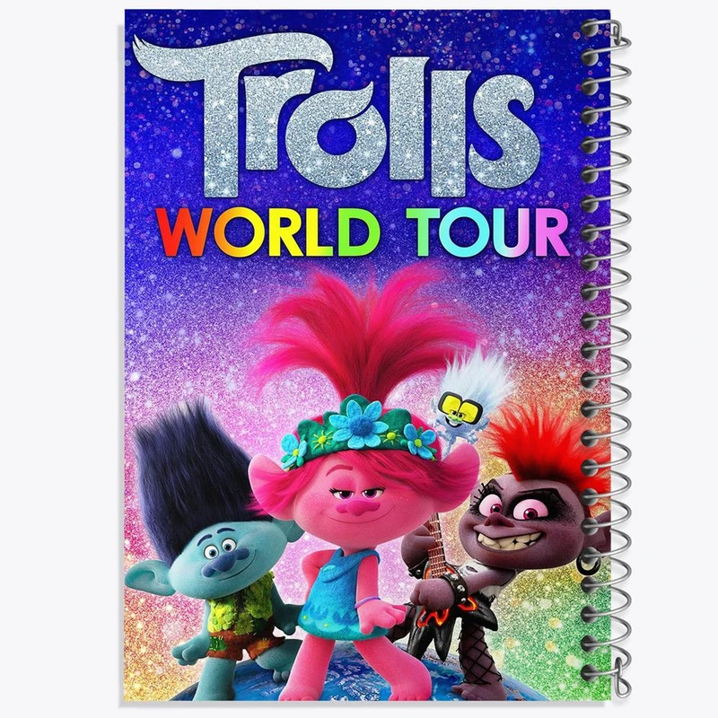 دفتر نت موسیقی 50 برگ خندالو مدل ترول ها Trolls کد 4818