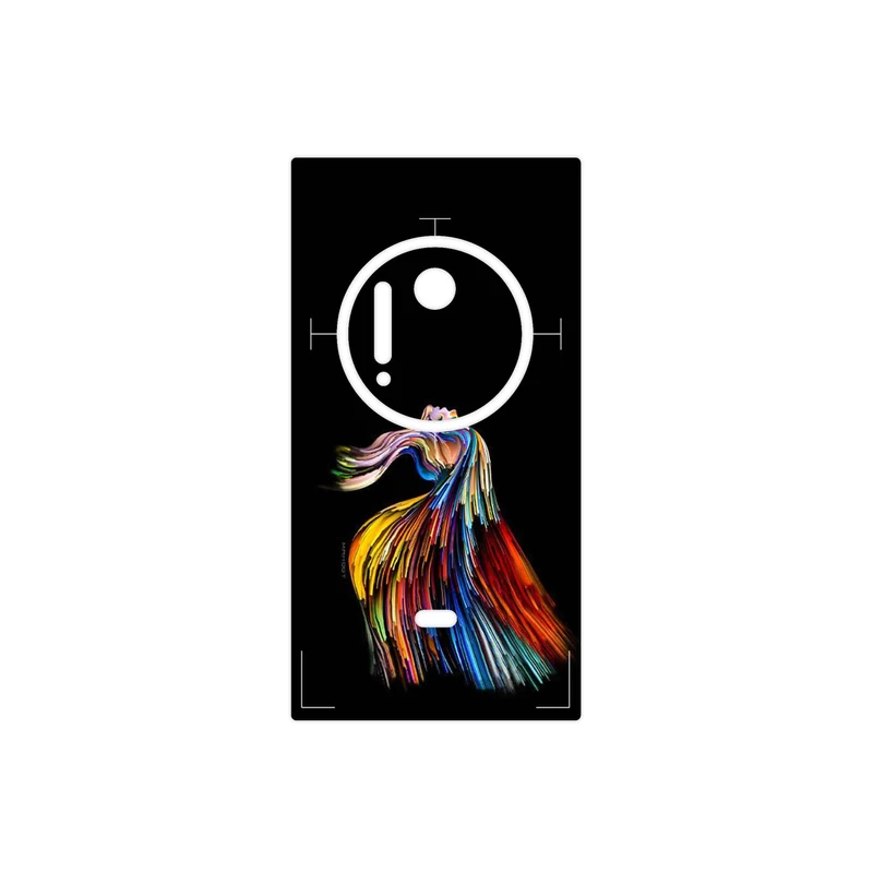 برچسب پوششی ماهوت مدل Rainbow Hair Digital Art مناسب برای گوشی موبایل نوکیا Lumia 1020