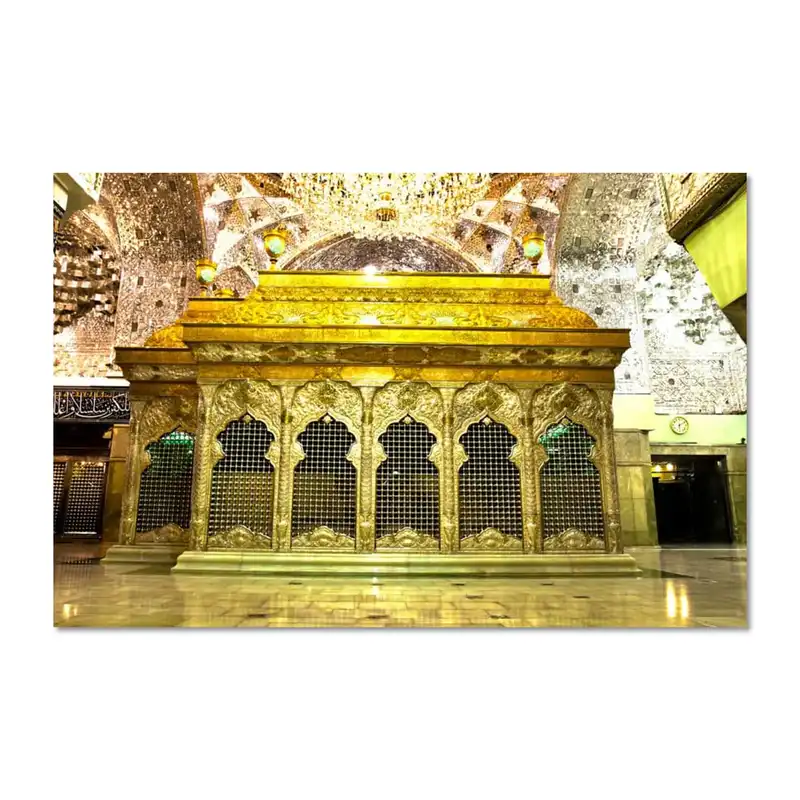 پرچم مدل مخملی حرم امام حسین (ع) کد 5000136-14090