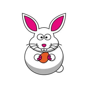 استیکر چوبی کودک مدل خرگوش کد 001