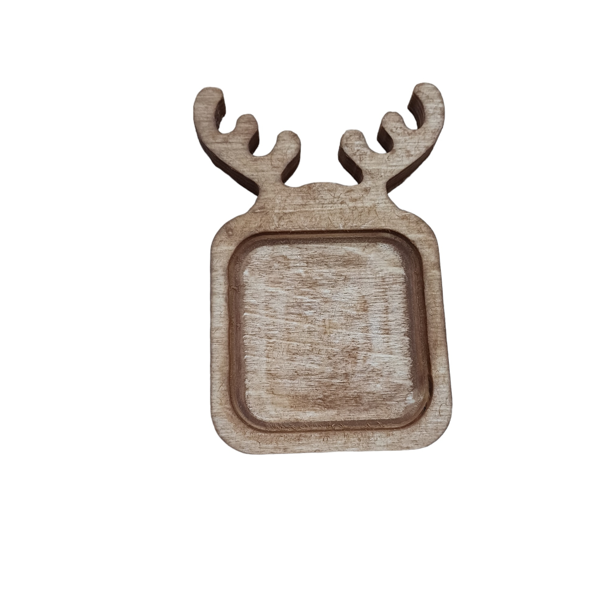 زیر لیوانی چوبی مدل مربع طرح گوزن