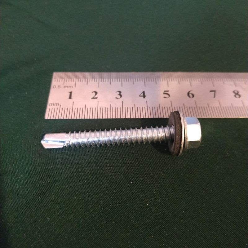 پیچ شیروانی مته ای مدل SH14/55 بسته 6 عددی