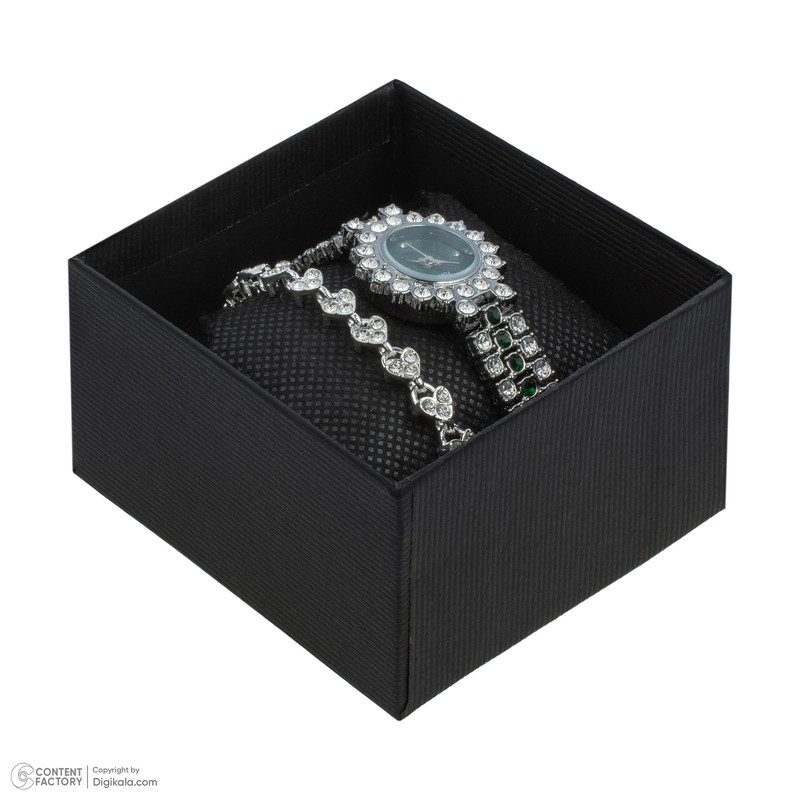 ست ساعت مچی عقربه ای و دستبند زنانه مدل B2 ست ساعت مچی عقربه ای و دستبند زنانه مدل B2