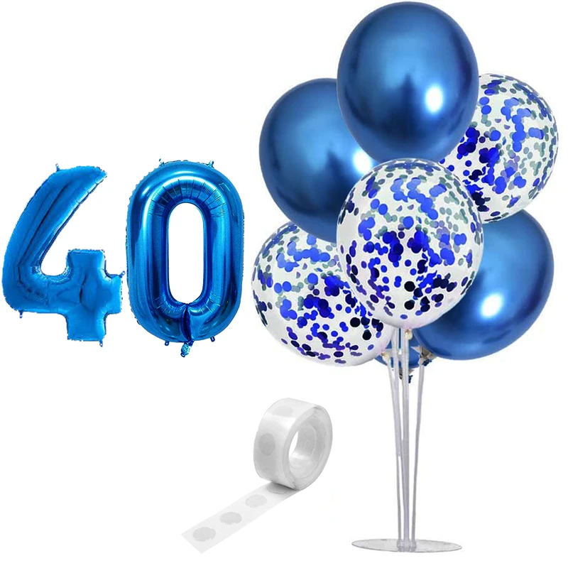  بادکنک آرایی مستر تم طرح کروم شیشه ای پولکی کد 40 بسته 11 عددی