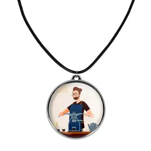 گردنبند خندالو مدل باریستا کافه چی کد 2813328134