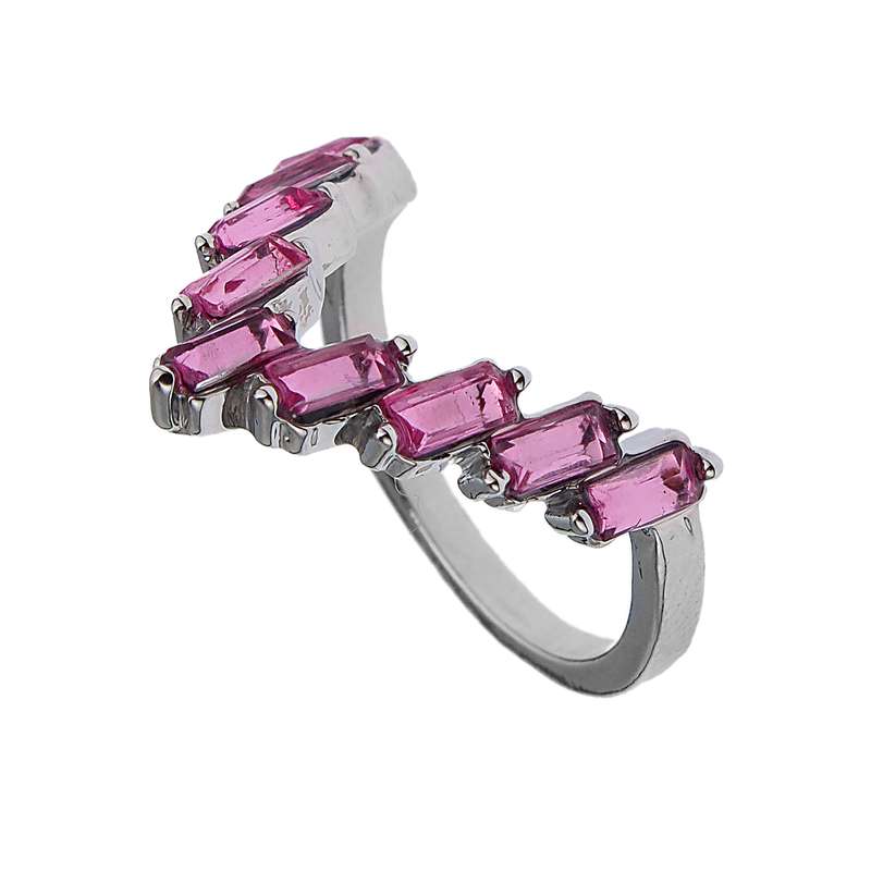 انگشتر زنانه مدل اسپرت V فانتزی کد 6893300