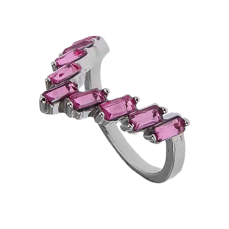 انگشتر زنانه مدل فانتزی مار و سولیتر کد 5793300 مجموعه 4 عددی