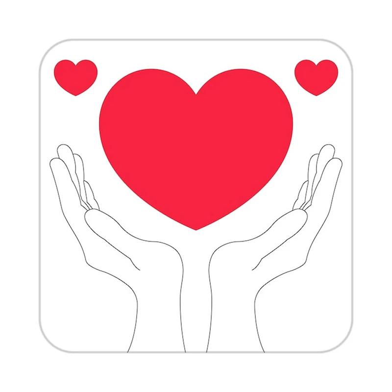 زیر لیوانی کاکتی طرح عاشقانه مدل mp38321