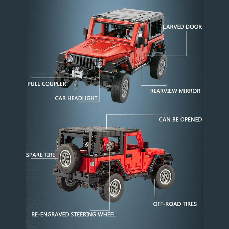 ساختنی دکول مدل جیپ رانگلر