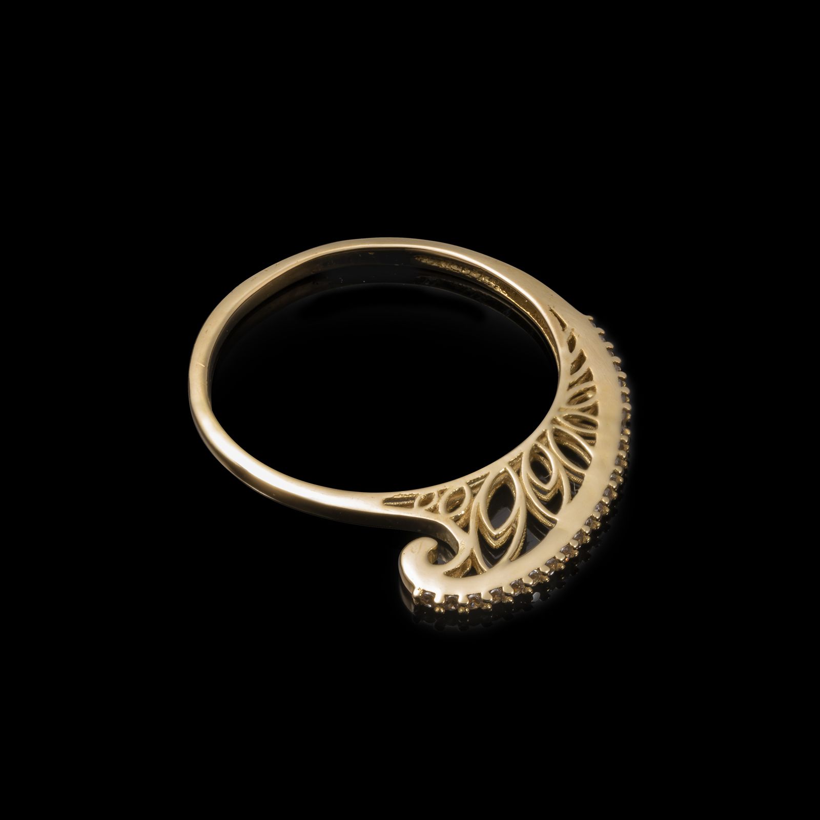 انگشتر طلا 18 عیار زنانه جواهری سون مدل 3221 -  - 2