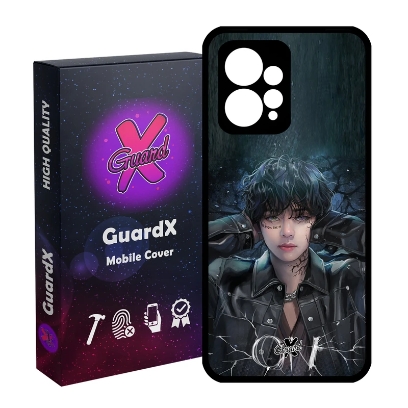 کاور گارد ایکس طرح Girl مدل Glass10374 مناسب برای گوشی موبایل شیائومی Redmi Note 12 4G