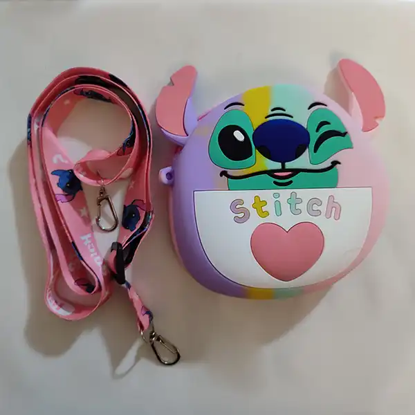 کیف دوشی بچگانه مدل سیلیکونی استیچ کد 72