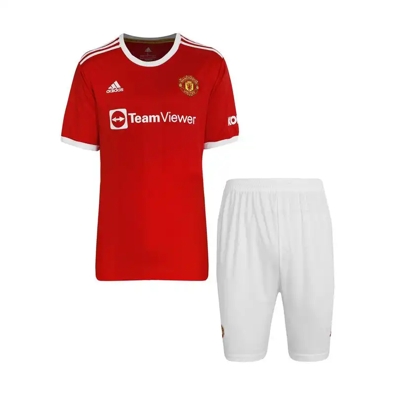 ست تی شرت و شلوارک ورزشی مردانه مدل GS-ADIDAS-2022 منچستر یونایتد