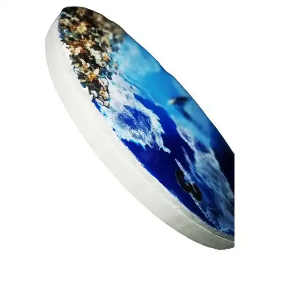 ساعت رزینی طرح موج دریا با شن ریزه