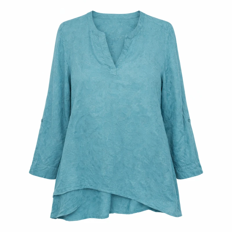 بلوز آستین بلند یقه هفت زنانه مدل 3887