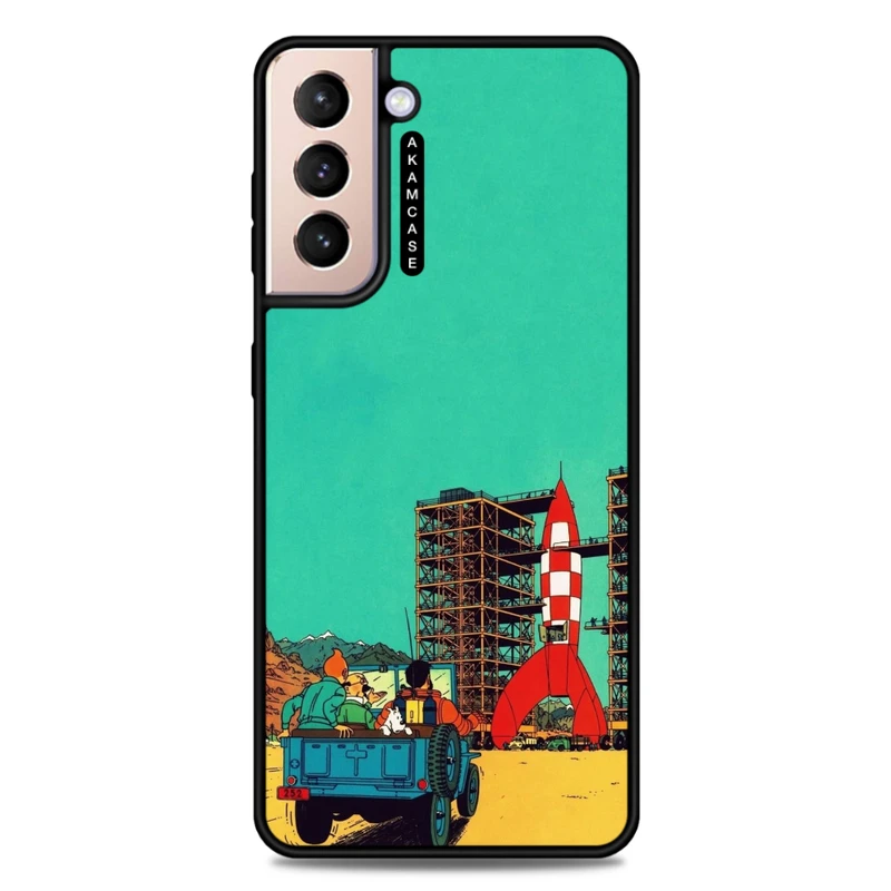 کاور آکام مدل AMC-WSGS21P-TINTIN-17 مناسب برای گوشی موبایل سامسونگ Galaxy S21 Plus