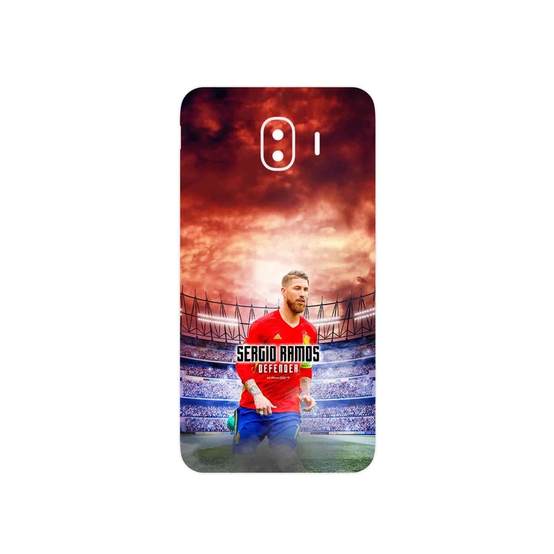 برچسب پوششی ماهوت مدل Sergio Ramos مناسب برای گوشی موبایل سامسونگ Galaxy J4