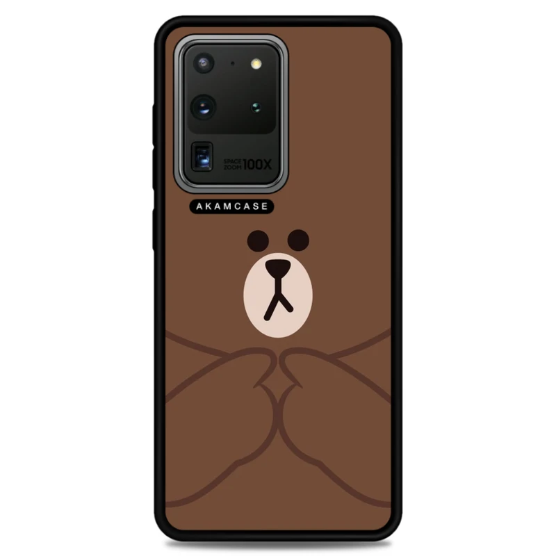 کاور آکام مدل AMCWSGS20U-BROWN1 مناسب برای گوشی موبایل سامسونگ Galaxy S20 Ultra