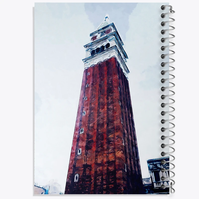 دفتر مشق 50 برگ خندالو طرح برج کد F1169