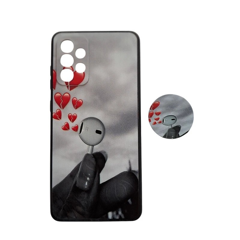 کاور مدل Shield مناسب برای گوشی موبایل سامسونگ Galaxy A72 4G / A72 5G  همراه با پاپ سوکت 