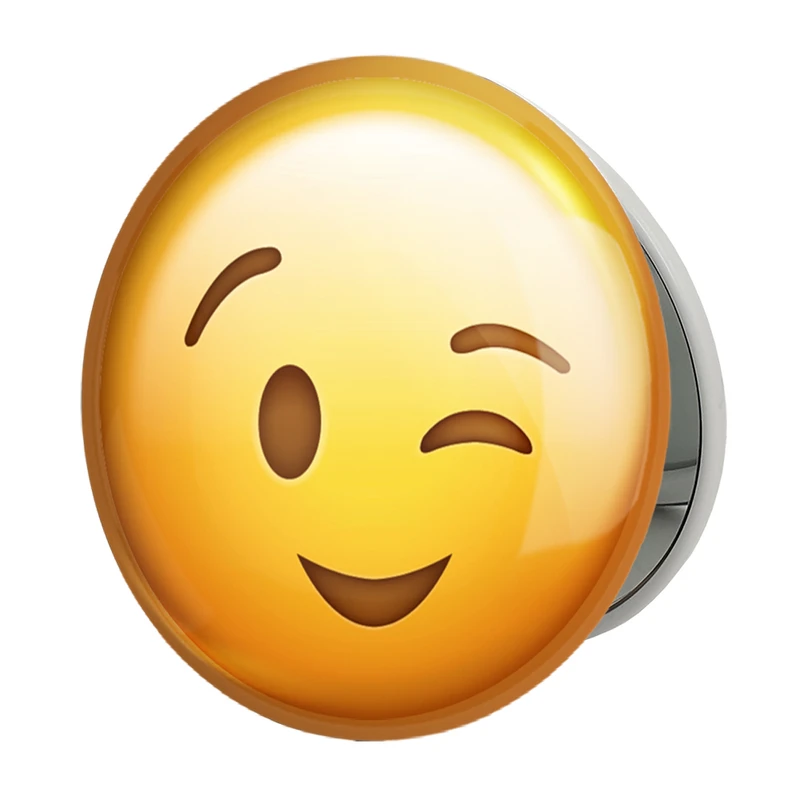 آینه جیبی خندالو طرح ایموجی مدل تاشو کد 24667 