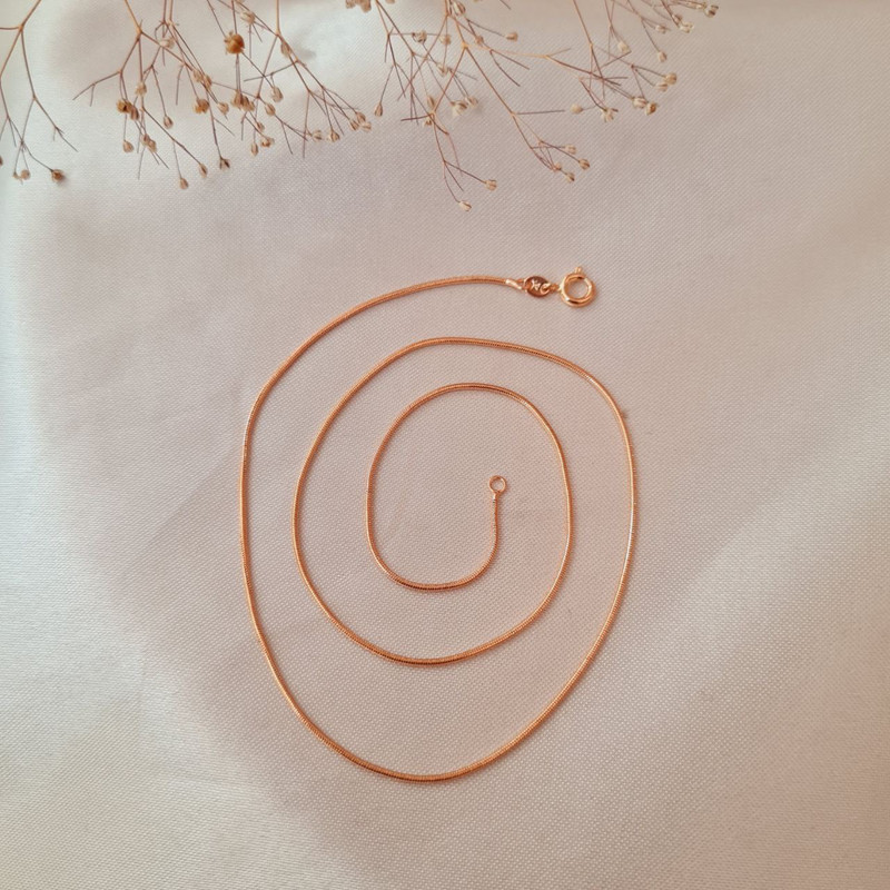 زنجیر زنانه ژوپینگ مدل هرینگبون کد MK