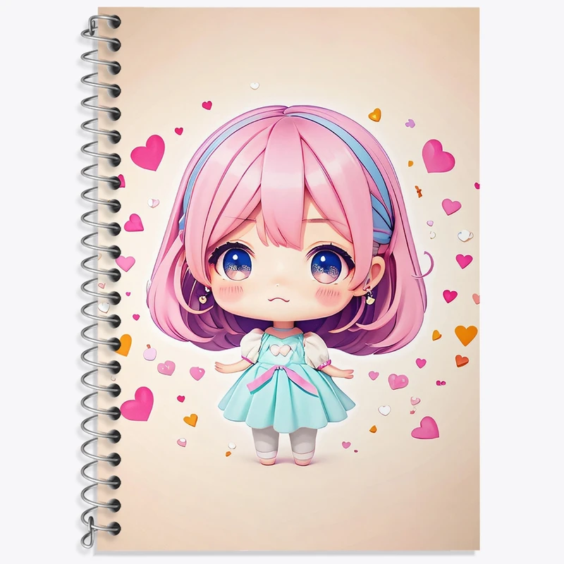 دفتر لغت 50 برگ خندالو طرح دخترانه (Girlish) کد 36889