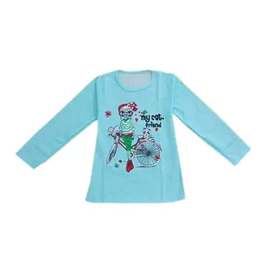 تی شرت آستین بلند دخترانه مدل RP78