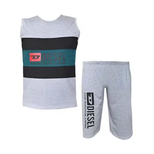 ست تاپ و شلوارک مردانه مدل DD کد 1546 رنگ سبز