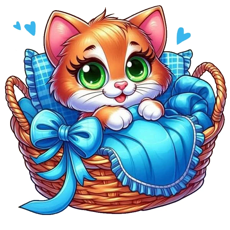 استیکر پارچه و لباس پاد آفرین مدل گربه در سبد کد DKST240