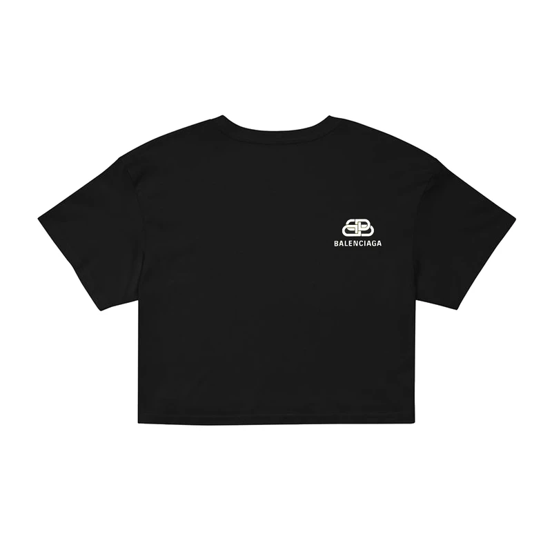 کراپ‌ تی‌شرت آستین کوتاه زنانه مدل CM19