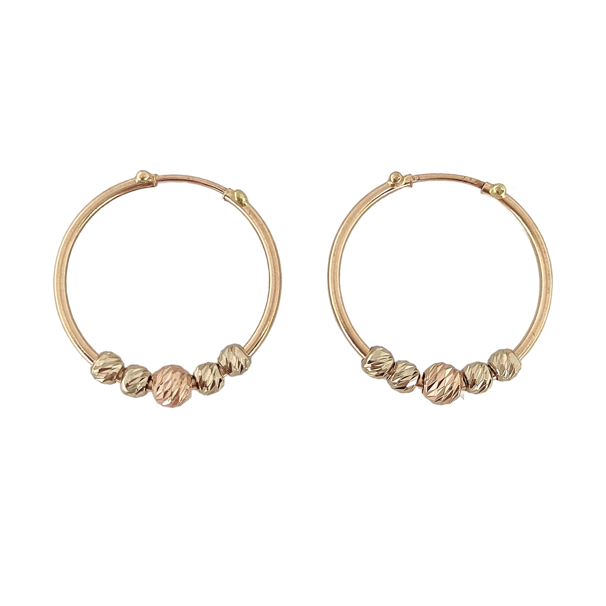 گوشواره طلا 18 عیار زنانه طلا و جواهرسازی افرا مدل حلقه ای کد 173