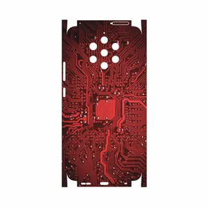MAHOOT Red Printed Circuit Board-FullSkin Cover Sticker for Nokia 9 Pureview