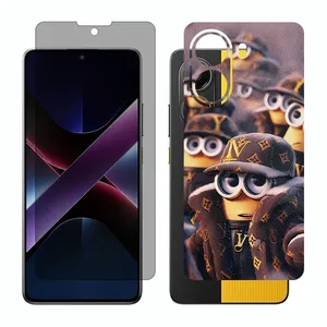 Glass Together model privacy screen protector suitable for Xiaomi Poco X7 Pro mobile phone with back cover sticker