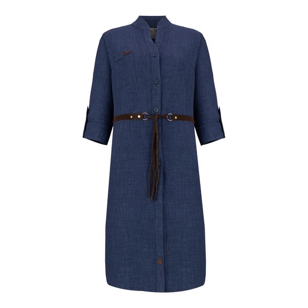 مانتو زنانه السانا مدل محنا کد 207804 رنگ آبی تیره