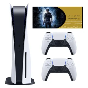 کنسول بازی سونی مدل PlayStation 5 ظرفیت 825 گیگابایت ریجن 1200 آسیا به همراه دسته اضافی و کارت طلایی اشتراک نصب بازی 