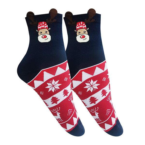 جوراب ساق کوتاه زنانه تن پوش هنگامه مدل گوزن کد S14 -  - 1