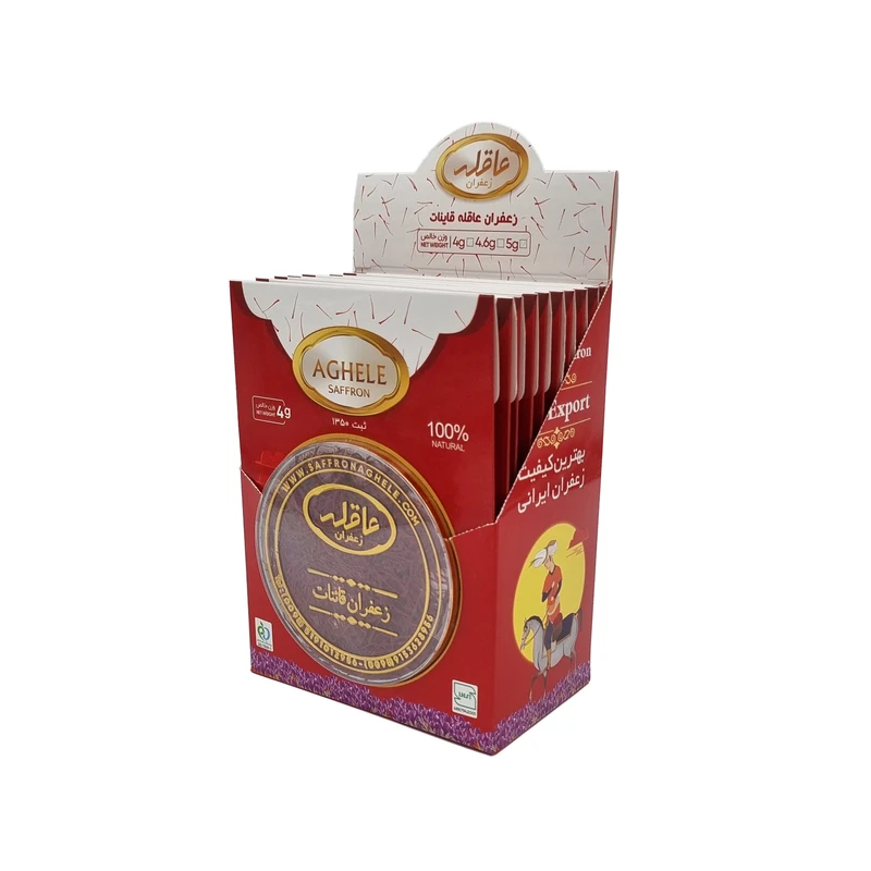 زعفران طلقی عاقله - 4 گرم بسته 10 عددی