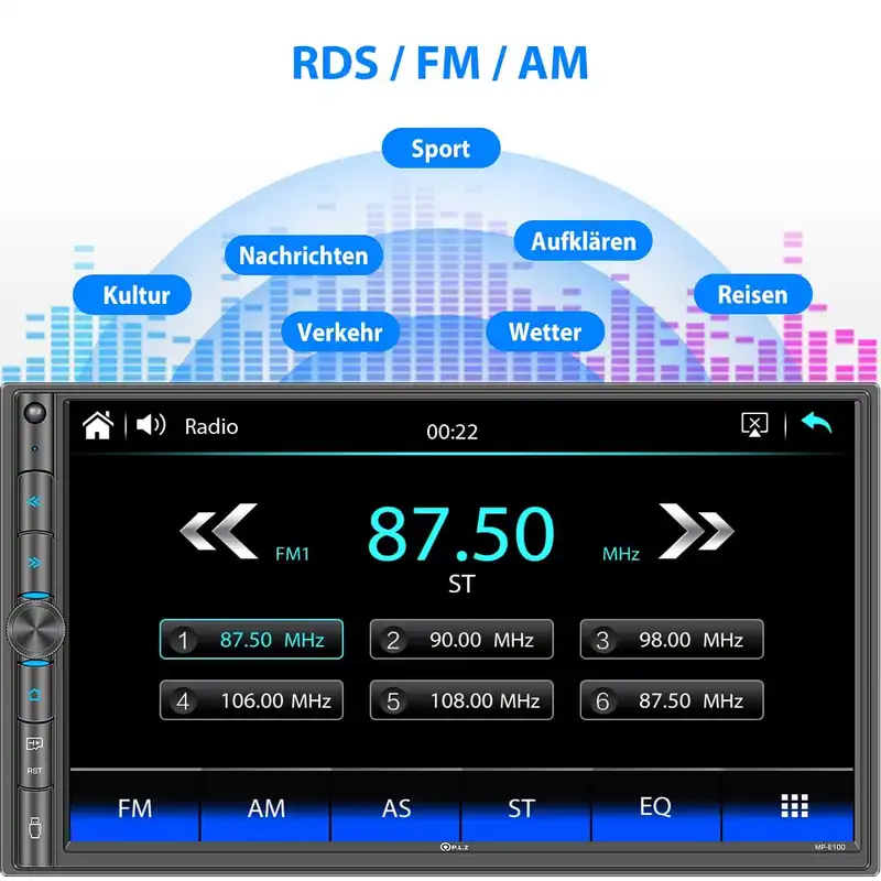 پخش کننده تصویری خودرو مدل Mp-e100