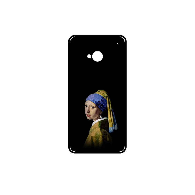 برچسب پوششی ماهوت مدل Girl with a Pearl Earring of Vermeer مناسب برای گوشی موبایل اچ تی سی One
