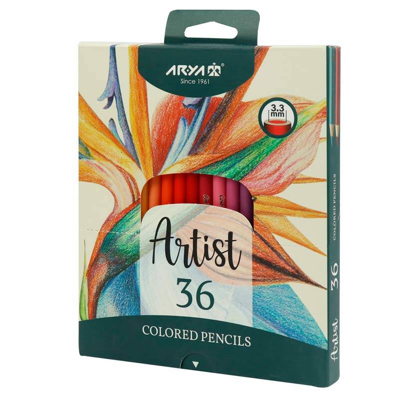 مداد رنگی 36 رنگ آریا مدل 3603