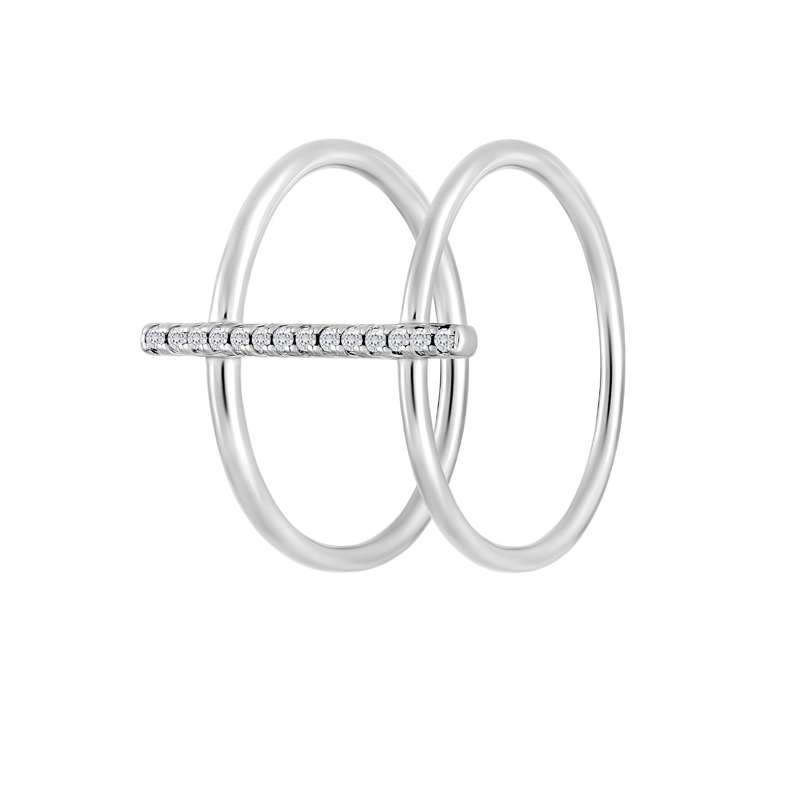 انگشتر نقره زنانه  اقلیمه مدل AN2285