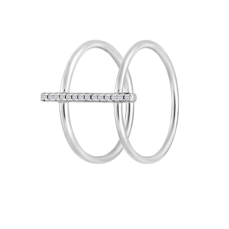 انگشتر نقره زنانه  اقلیمه مدل AN2285