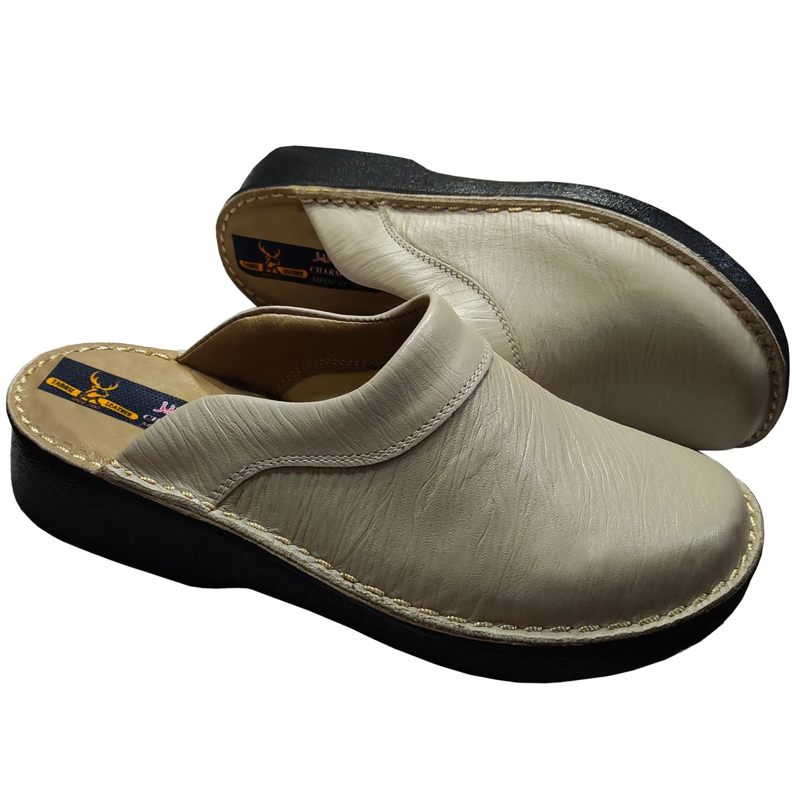 صندل مردانه چرم تبریز مدل فریدون - - 11