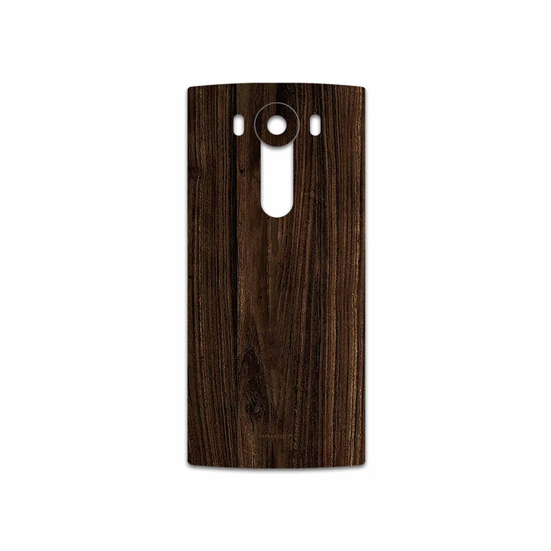 برچسب پوششی ماهوت مدل Dark Walnut Wood مناسب برای گوشی موبایل ال جی V10