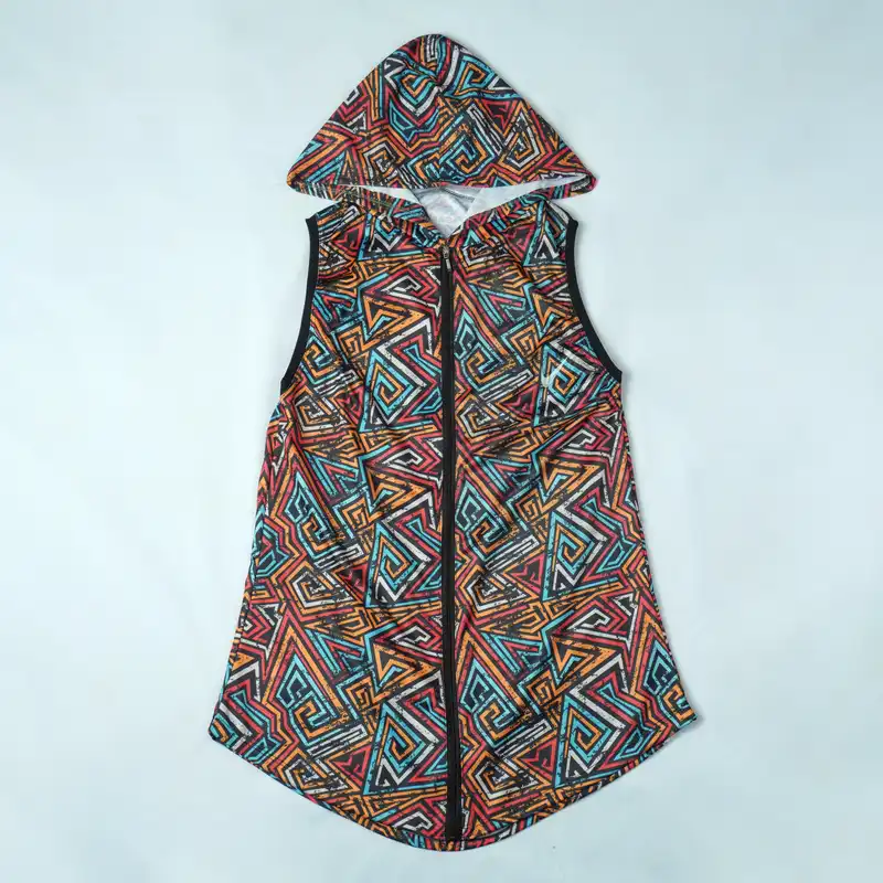 تاپ ورزشی زنانه مدل تمام زیپ بلند کلاه دار مدل T01