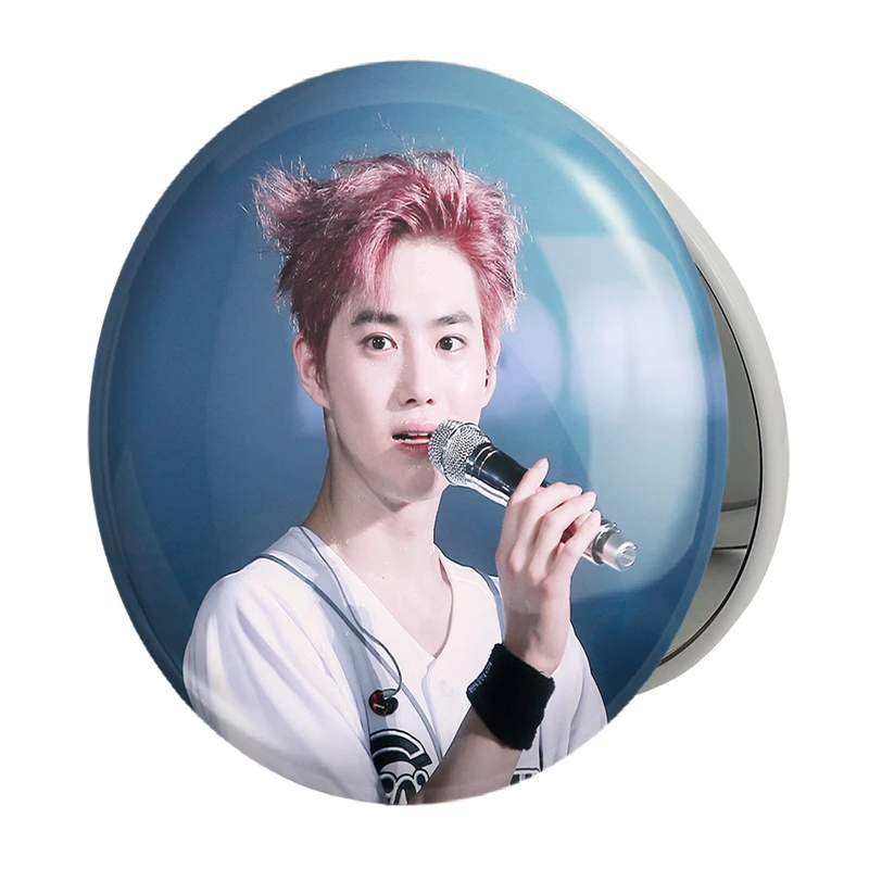 آینه جیبی خندالو طرح سوهو گروه اکسو EXO مدل تاشو کد 13500 