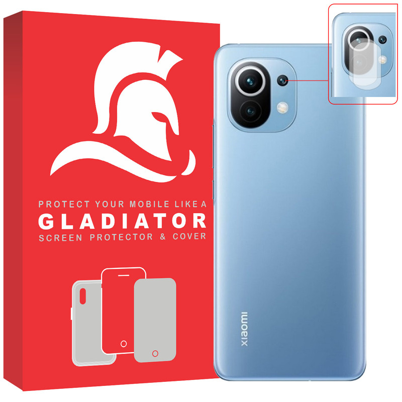 محافظ لنز دوربین گلادیاتور مدل GCX2000 مناسب برای گوشی موبایل شیائومی Mi 11 lite بسته دو عددی