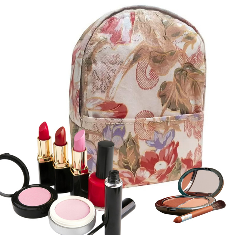 کیف لوازم ارایش زنانه مدل پوپلینی کد New_bag